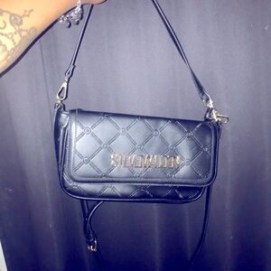 Steve Madden Black Quilted Crossbody Bag